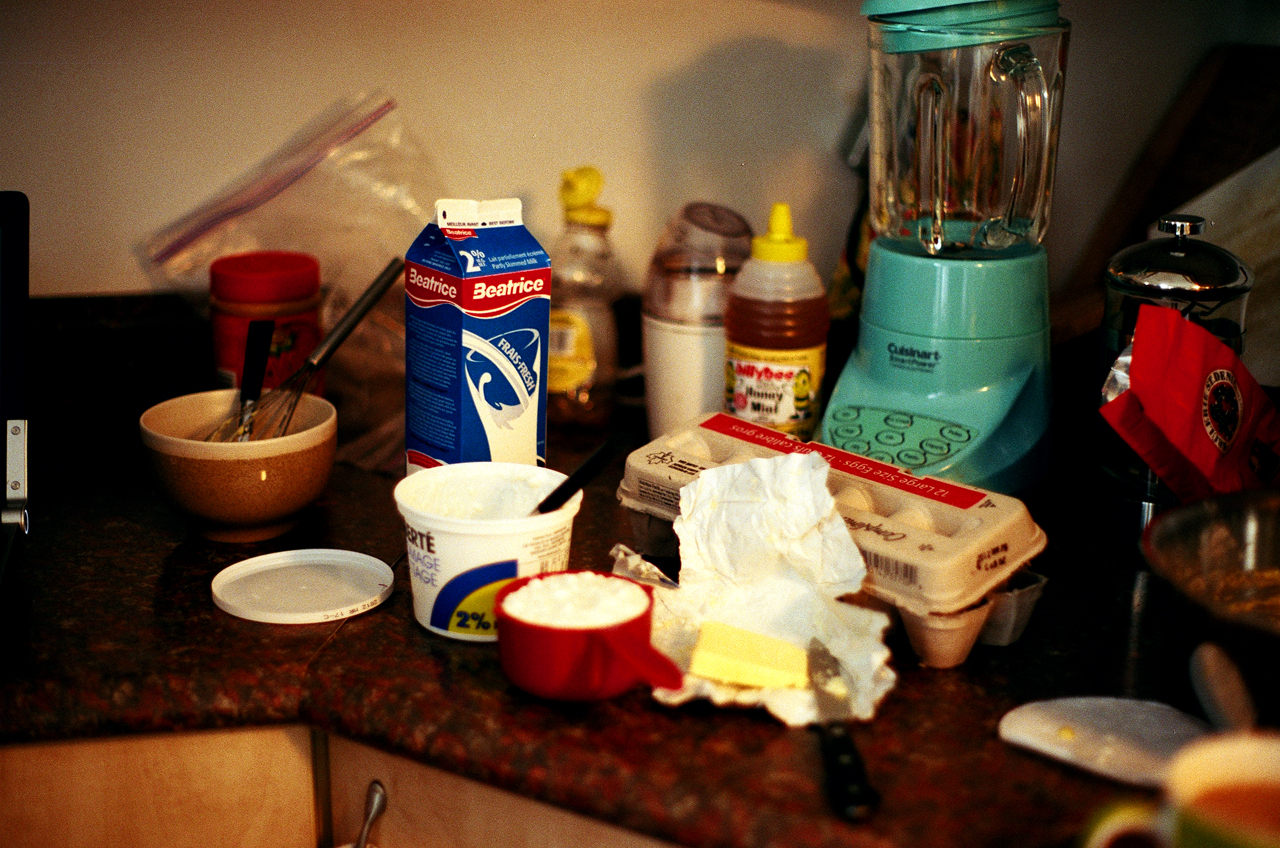 various ingredients that have been placed on the kitchen counter