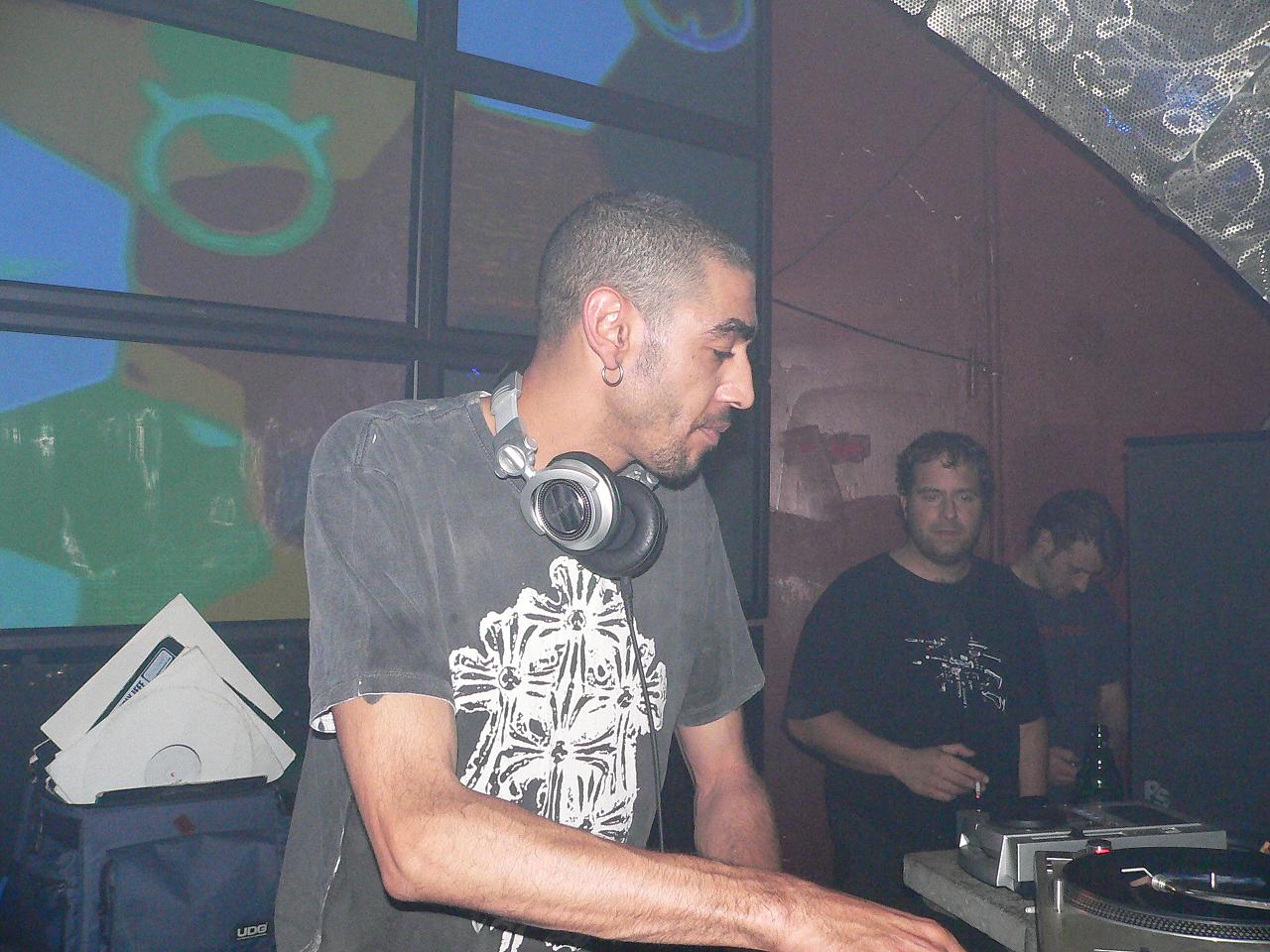 a man wearing headphones at an event
