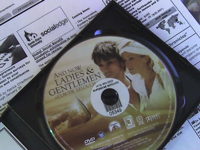 a couple is kissing on the dvd