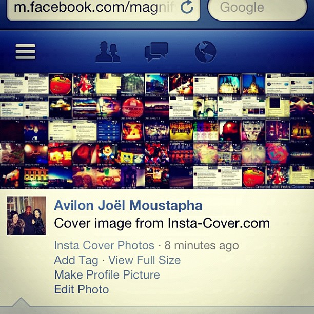 facebook po cover is displayed on the screen