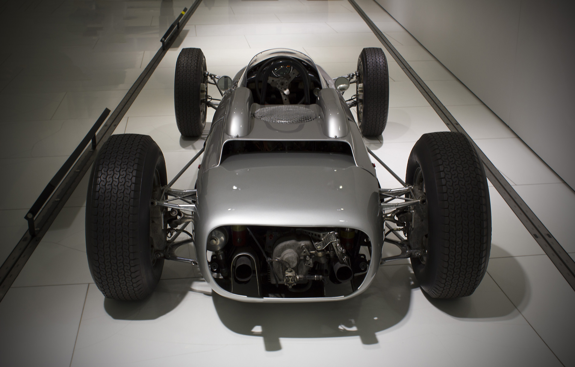 an old model of a race car is seen in this image
