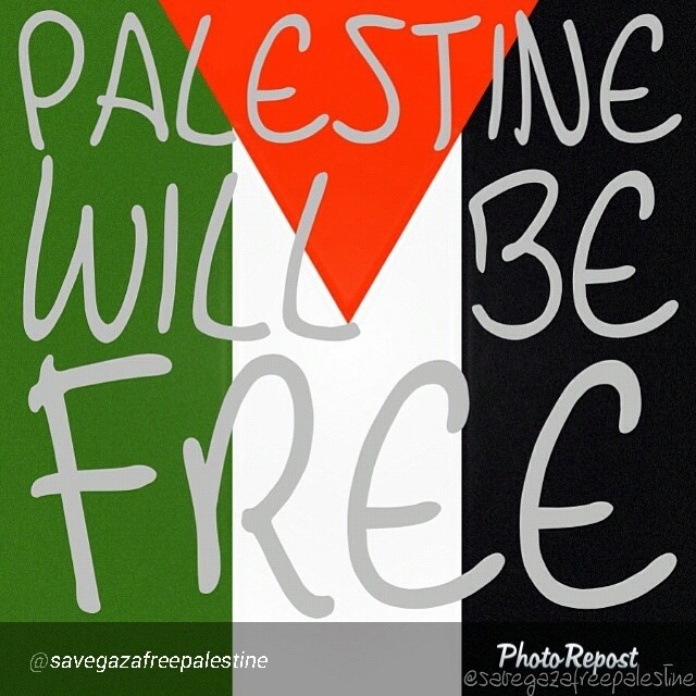 a collage featuring the words palestne will be free in multicolors