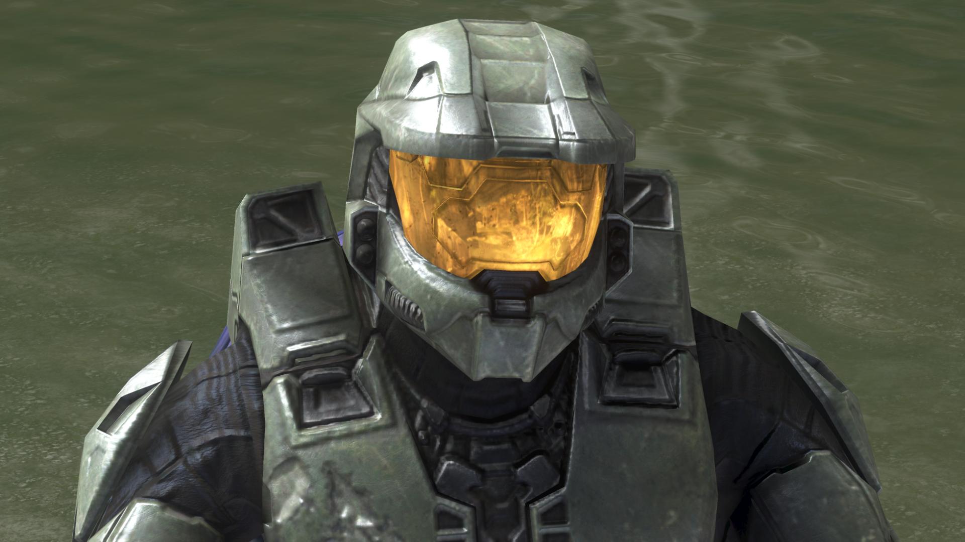 a halo master is in a suit of armor