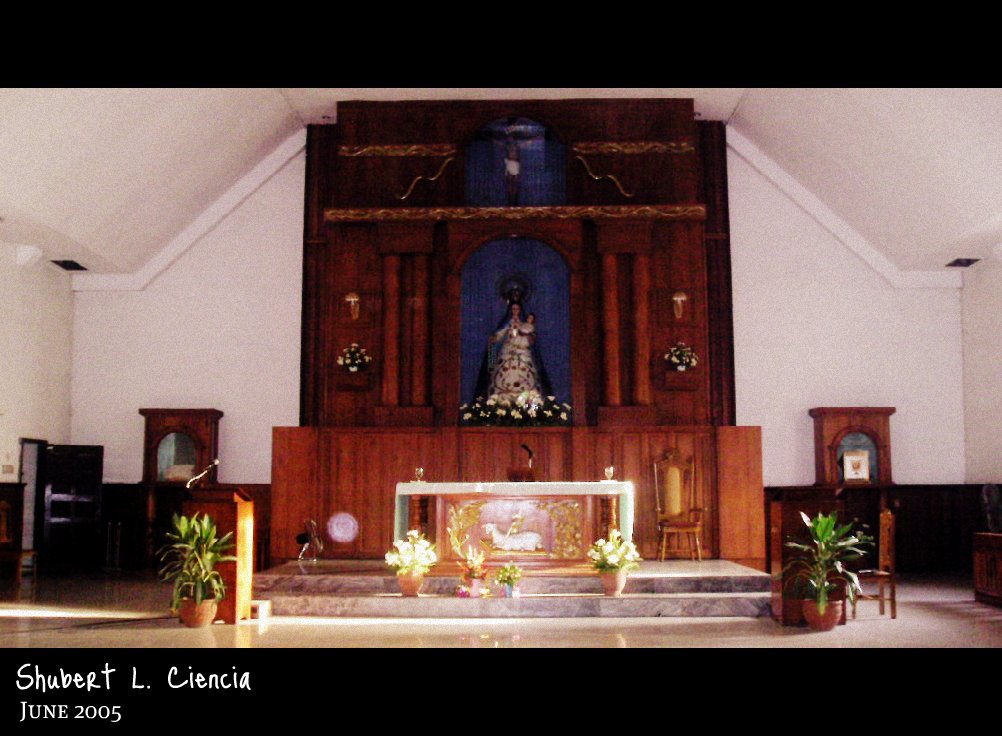 the altar and other altars inside of the church