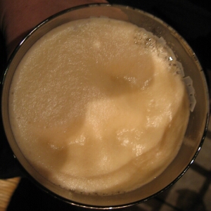 a close up s of some sugared beverage