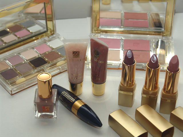 a variety of various cosmetics and personal care products