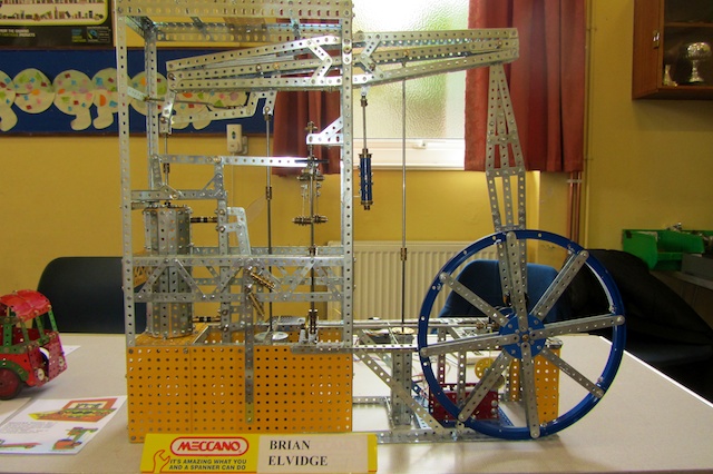a model of a ferris wheel on a table