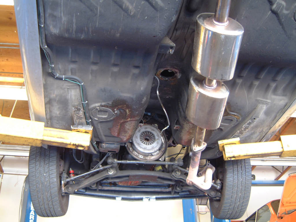 a car engine and components on a trailer