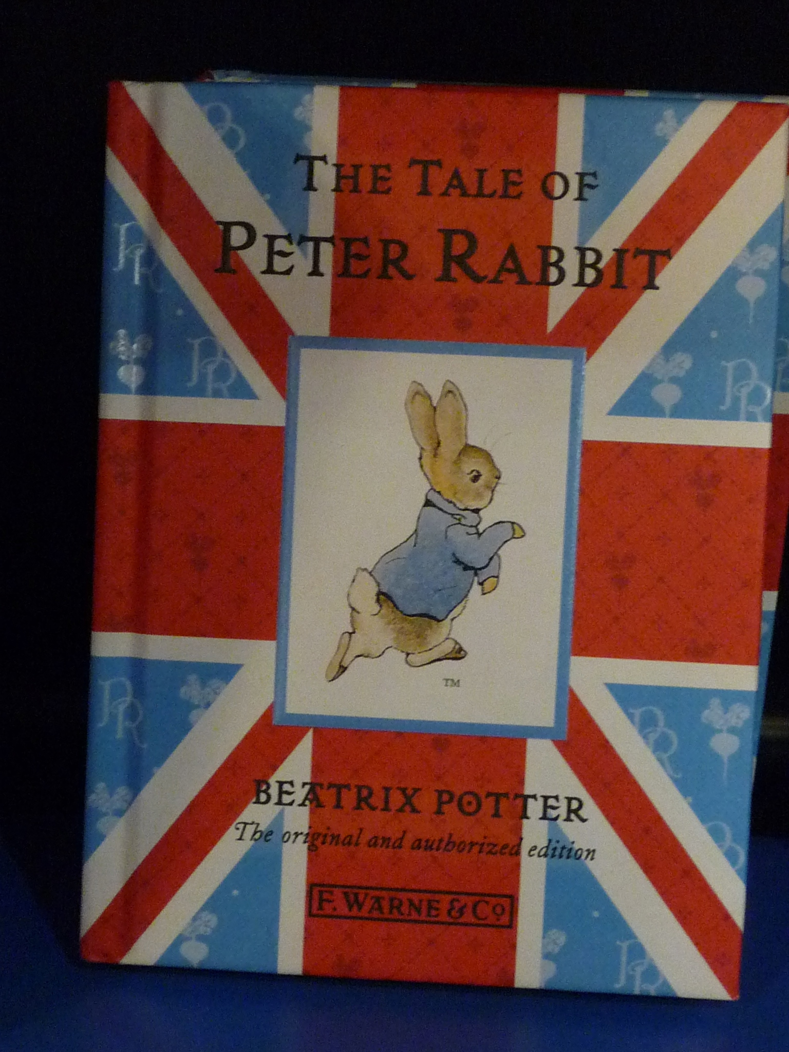 a picture of a cartoon rabbit with the words peter rabbit painted on it