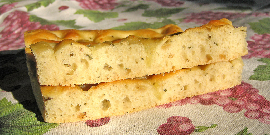 two slices of cake next to each other on a cloth