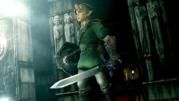 an animated link from the video game zelda
