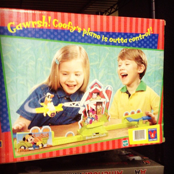 a box with a picture of two children in it