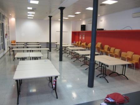 a picture of a classroom that was turned into a school room