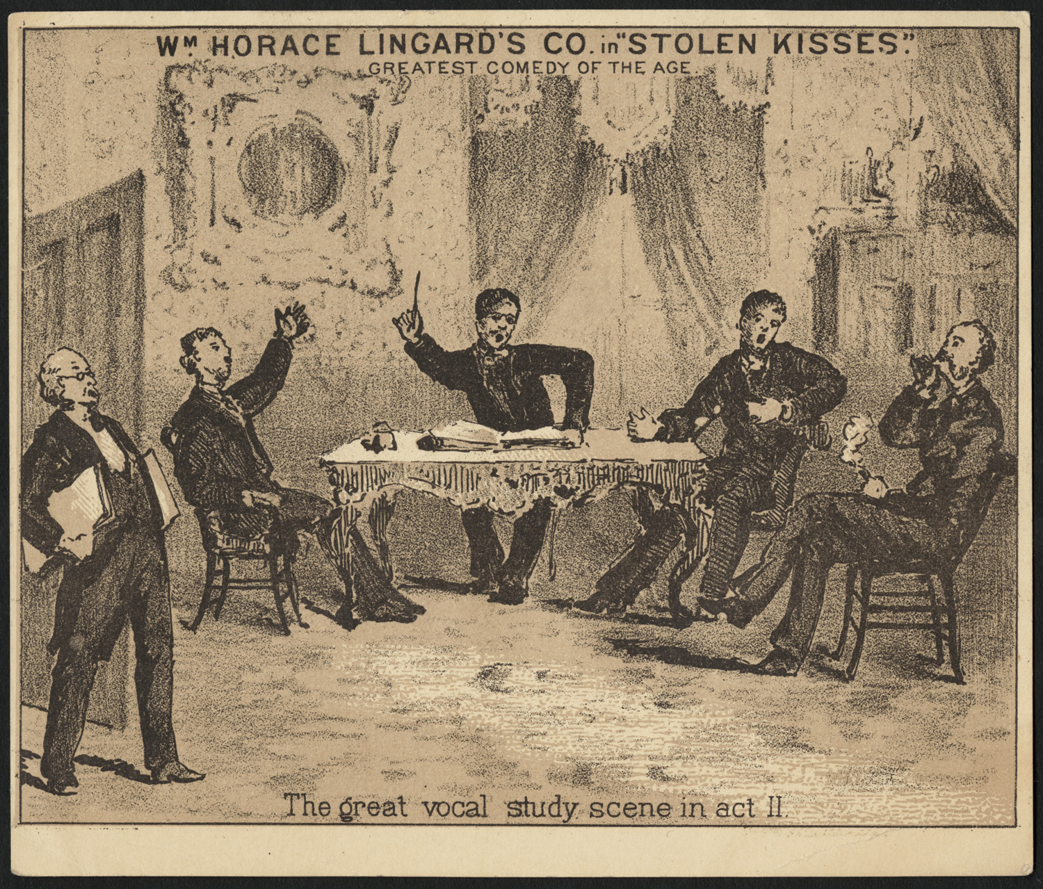 an illustration of some men in suits at a table