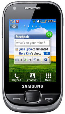 a samsung cellphone with two different languages
