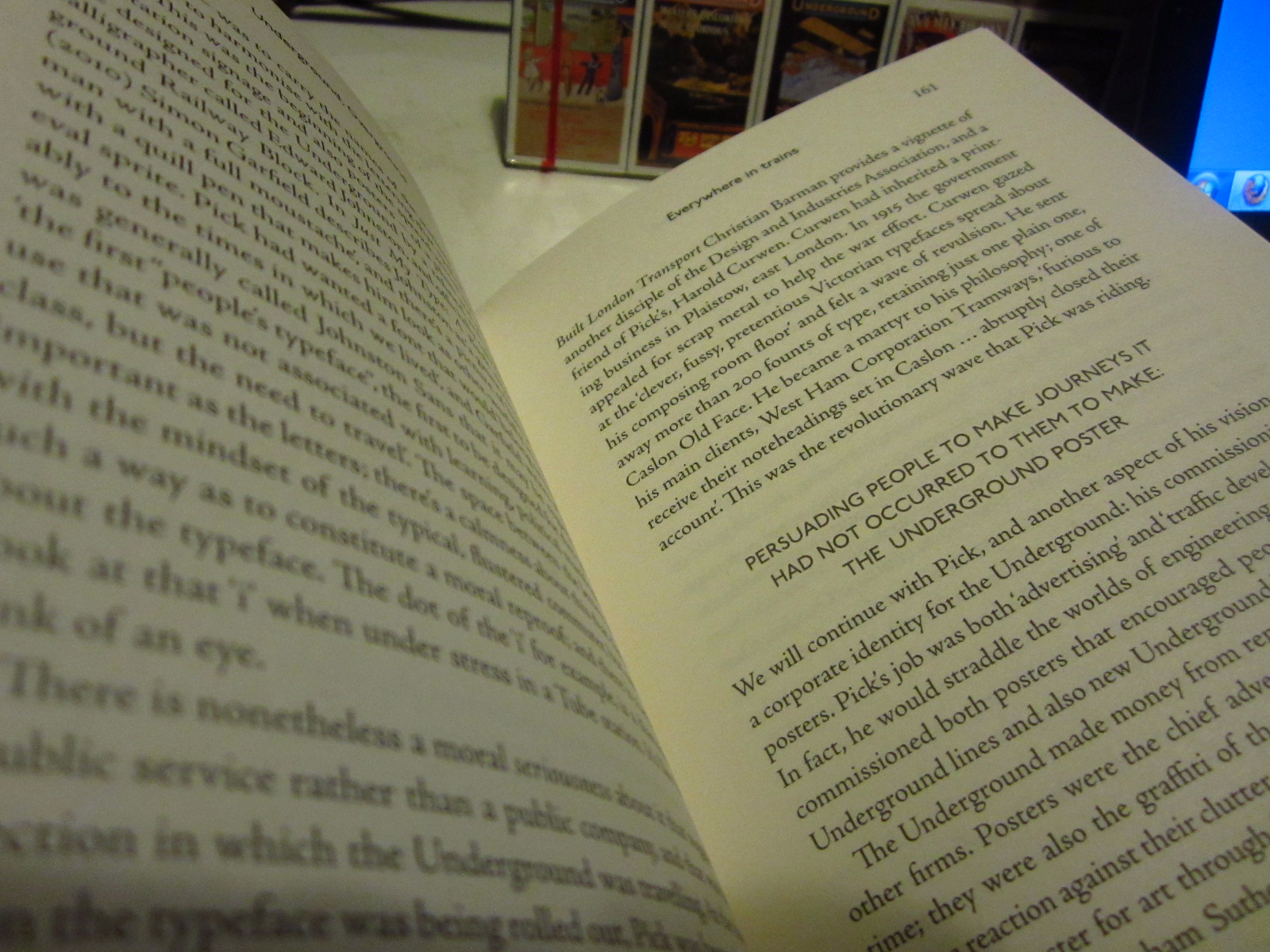 a book with a page open to show the font