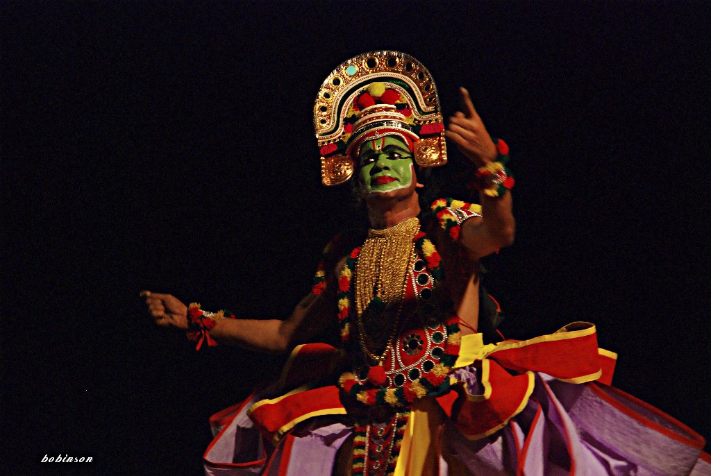 a person in a costume dancing on stage