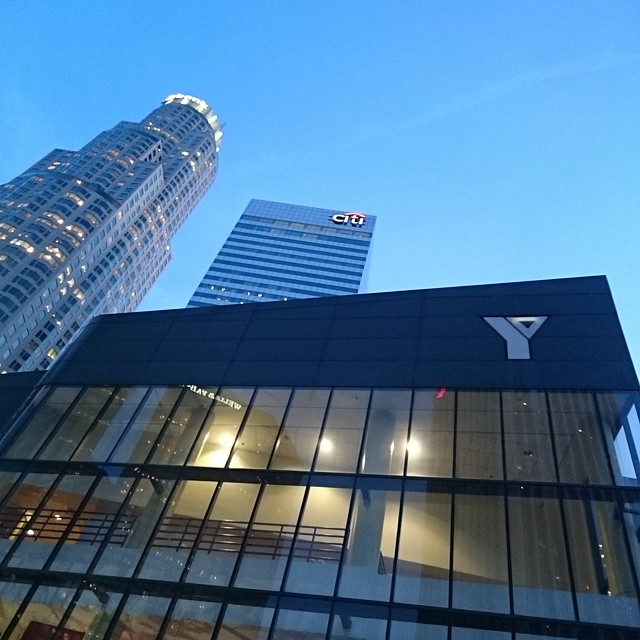 very tall buildings, including the y building, in london