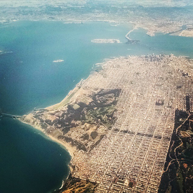 an aerial view of the city of san francisco