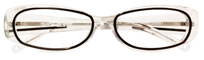 a pair of glasses sitting on top of a white background