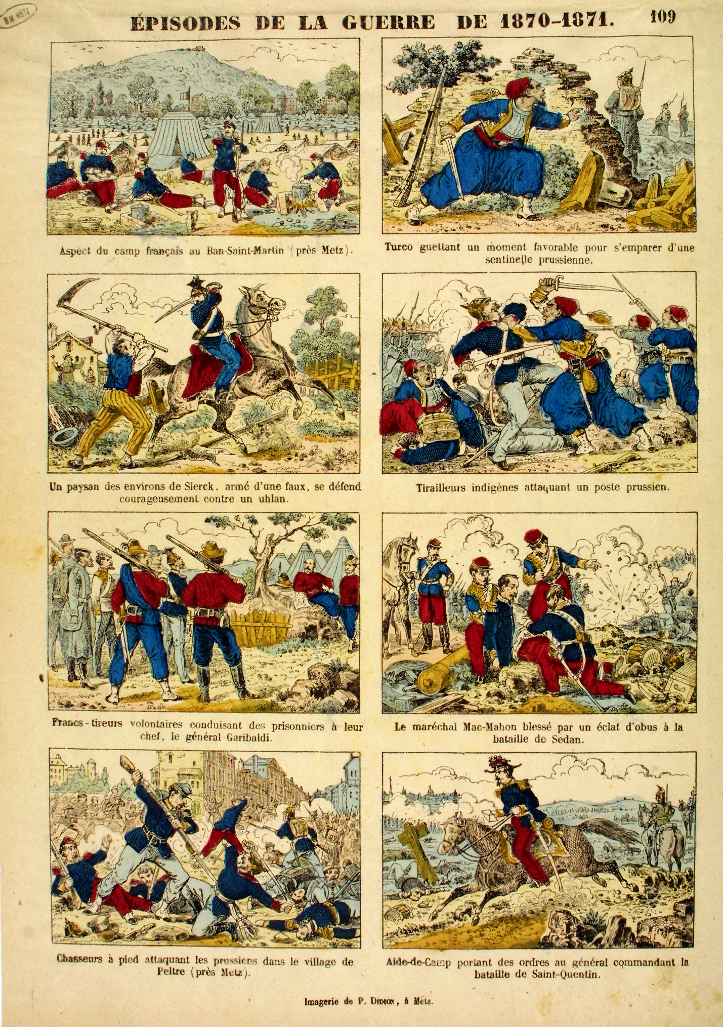 the illustrated pages from the french war of war
