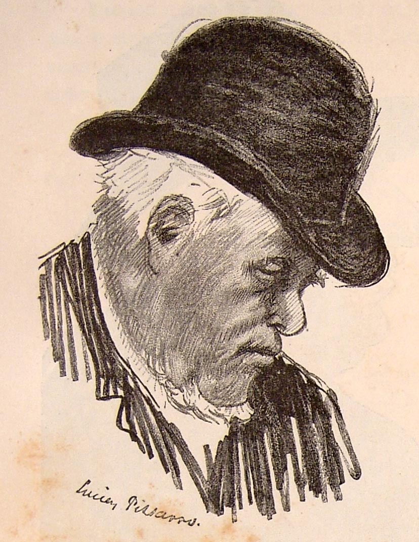 this is a drawing of a man wearing a hat
