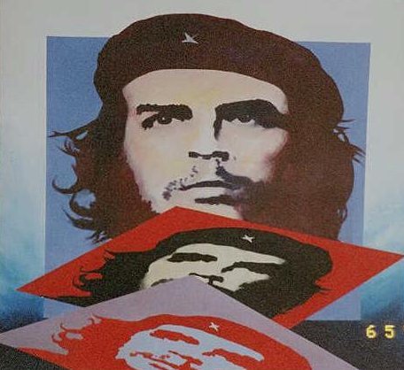 a poster of che gueva is shown here
