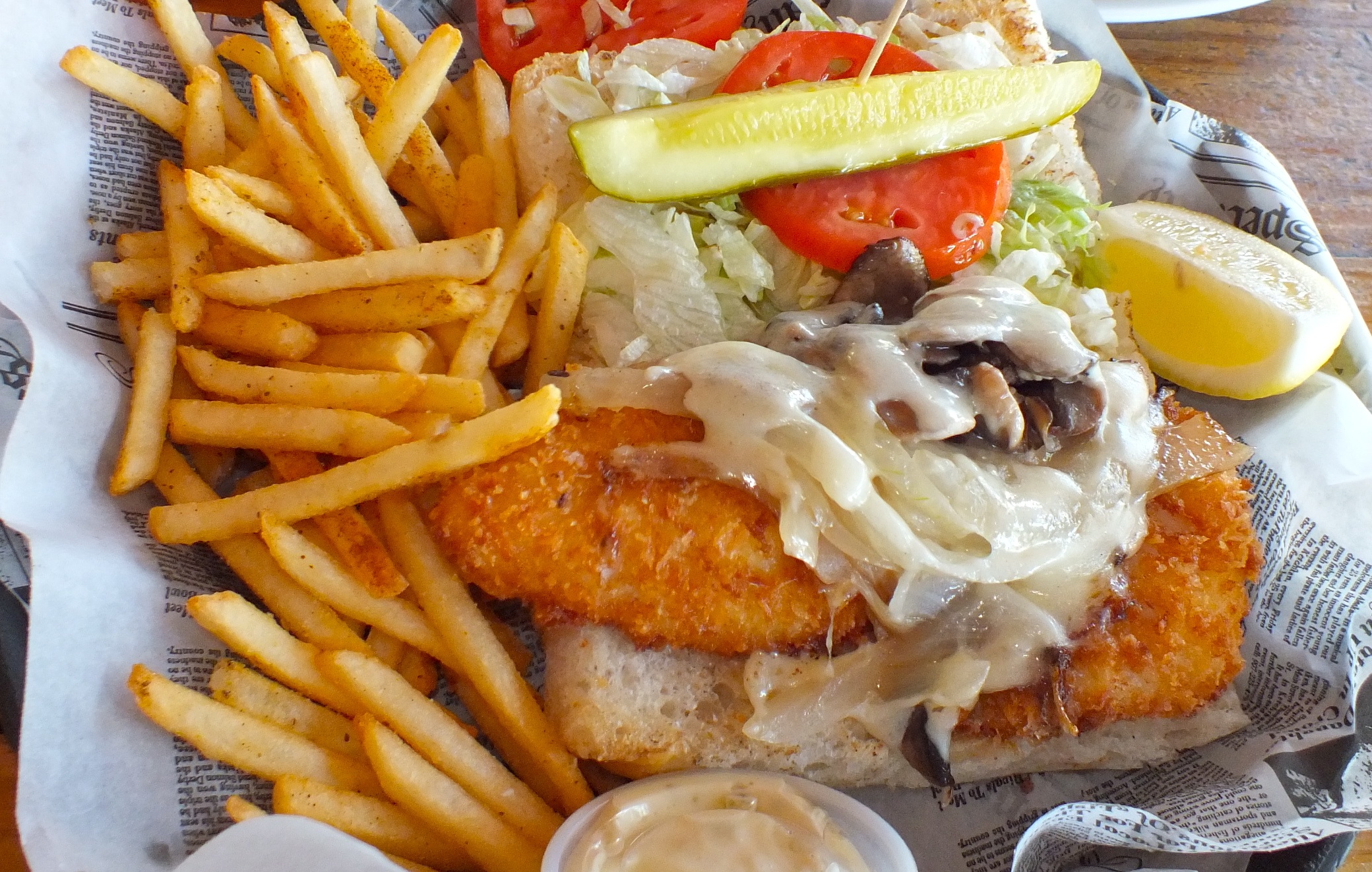 a bunch of food sitting on a plate