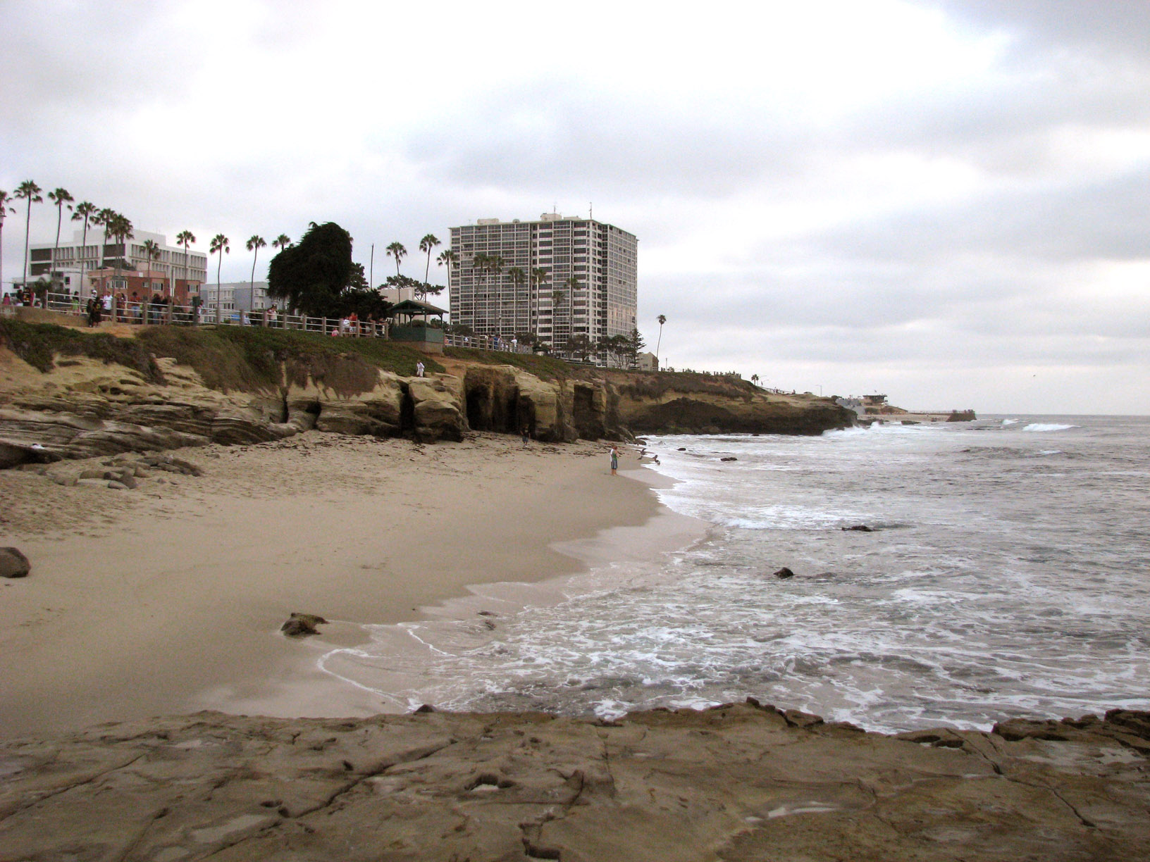 a beach with high rise apartments and tall buildings