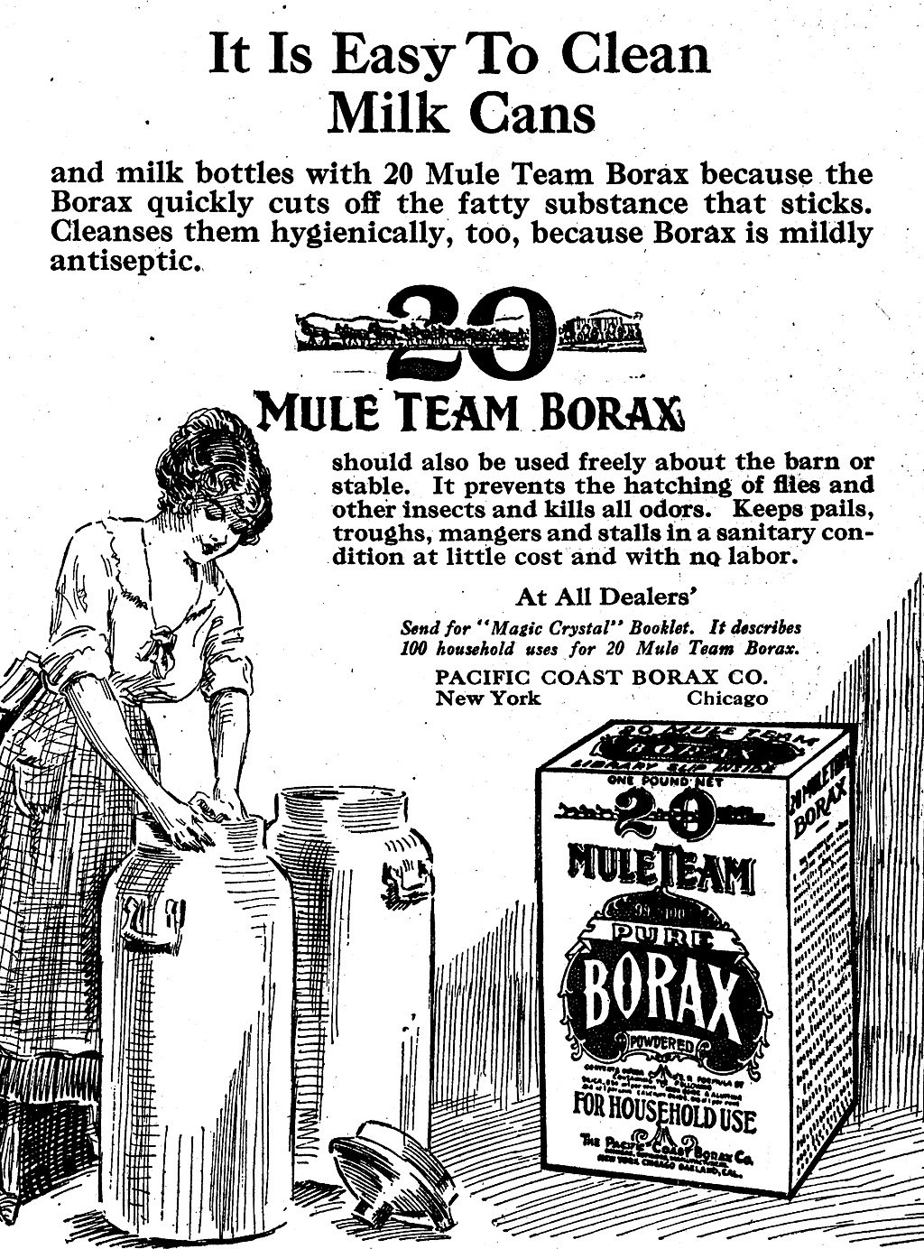 a diagram showing how to clean a milk box