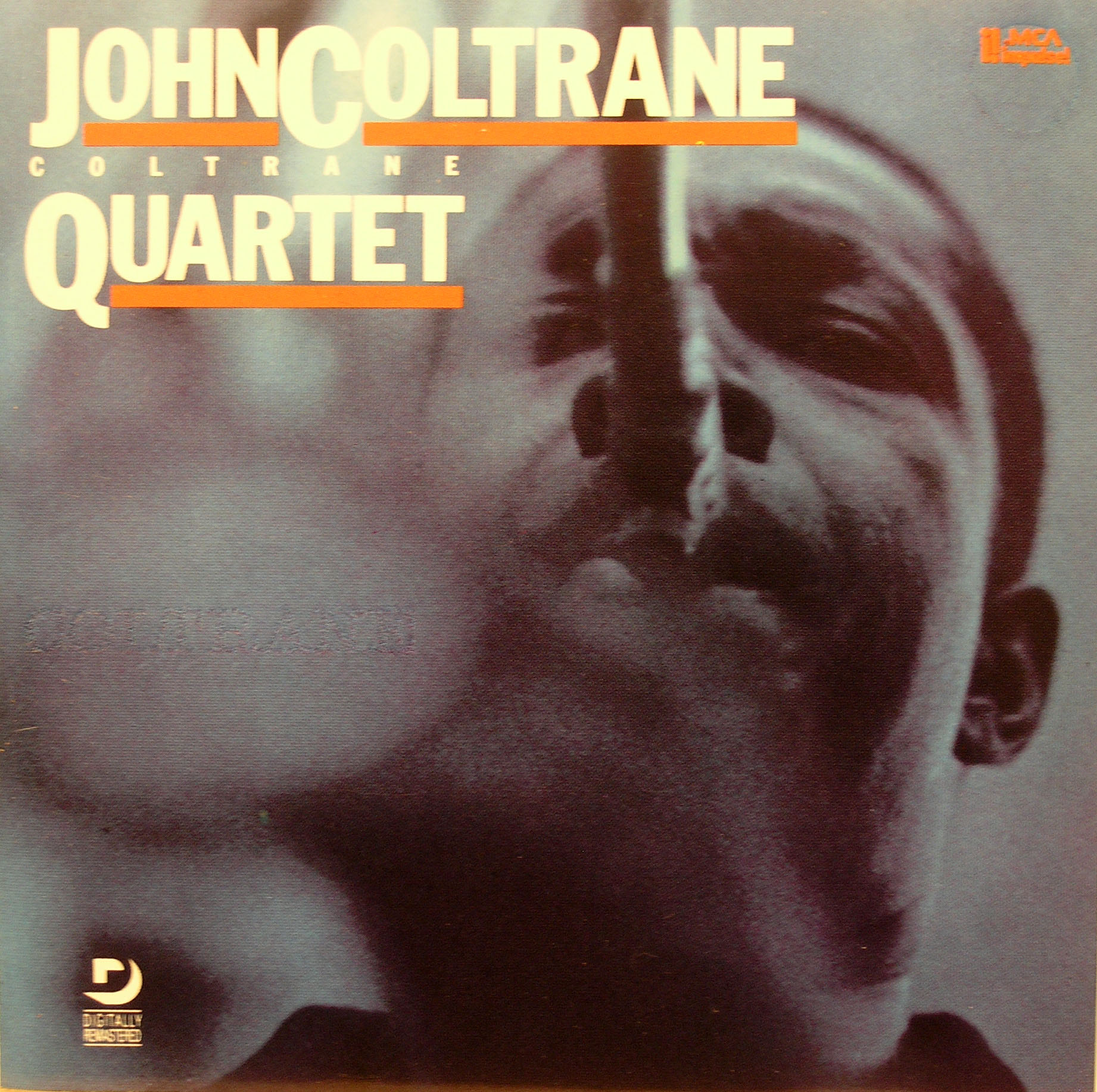 an album cover with a man's face and the words john coltane on it