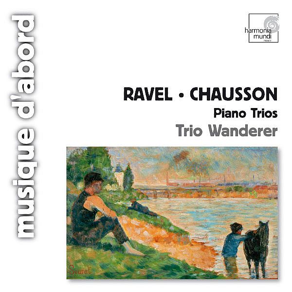 an image of the cover of ravel, chasson, flio trio wanderr