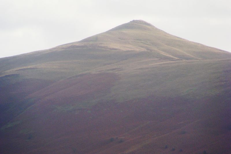 a large tall mountain with trees on top of it