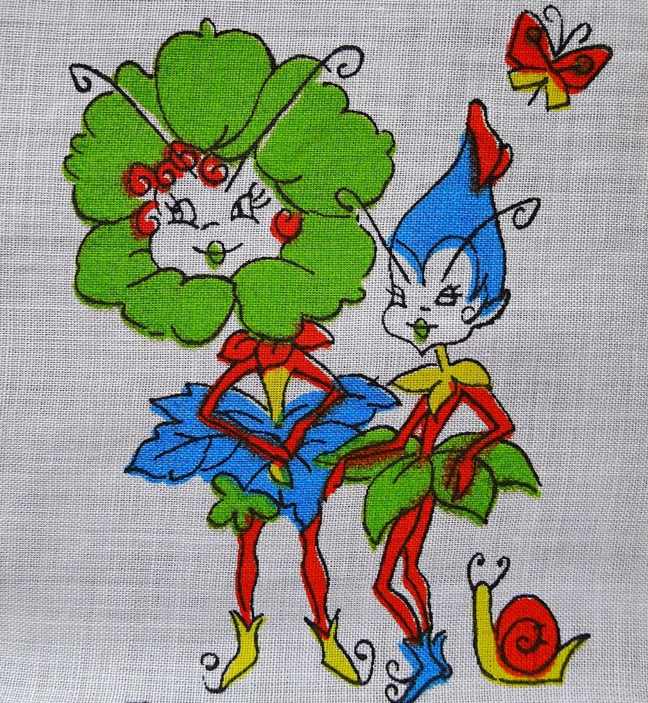 a hand painted picture of two clowns
