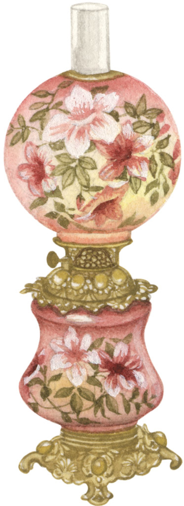 a pink vase sitting on top of a white surface