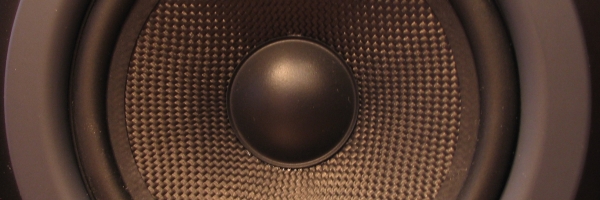 a closeup of the back end of a speaker