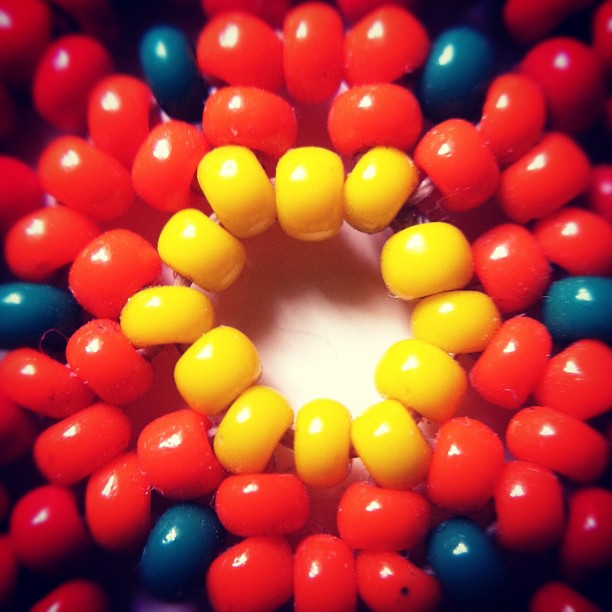 colorful candy is arranged in the shape of a circle