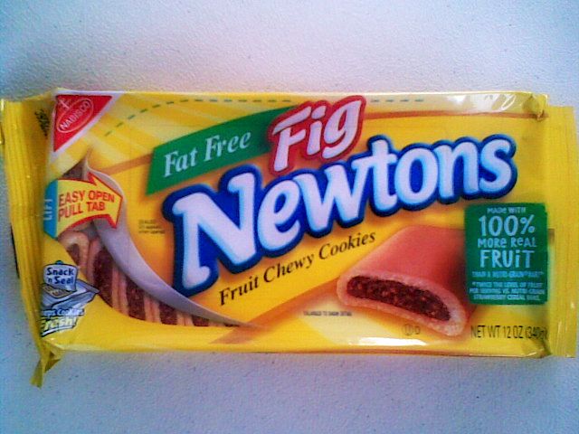 a bag of frozen new items from tat - free newtons on the counter