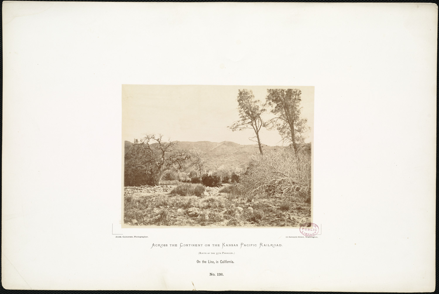 a picture taken in the early nineteenth century shows a mountain - view
