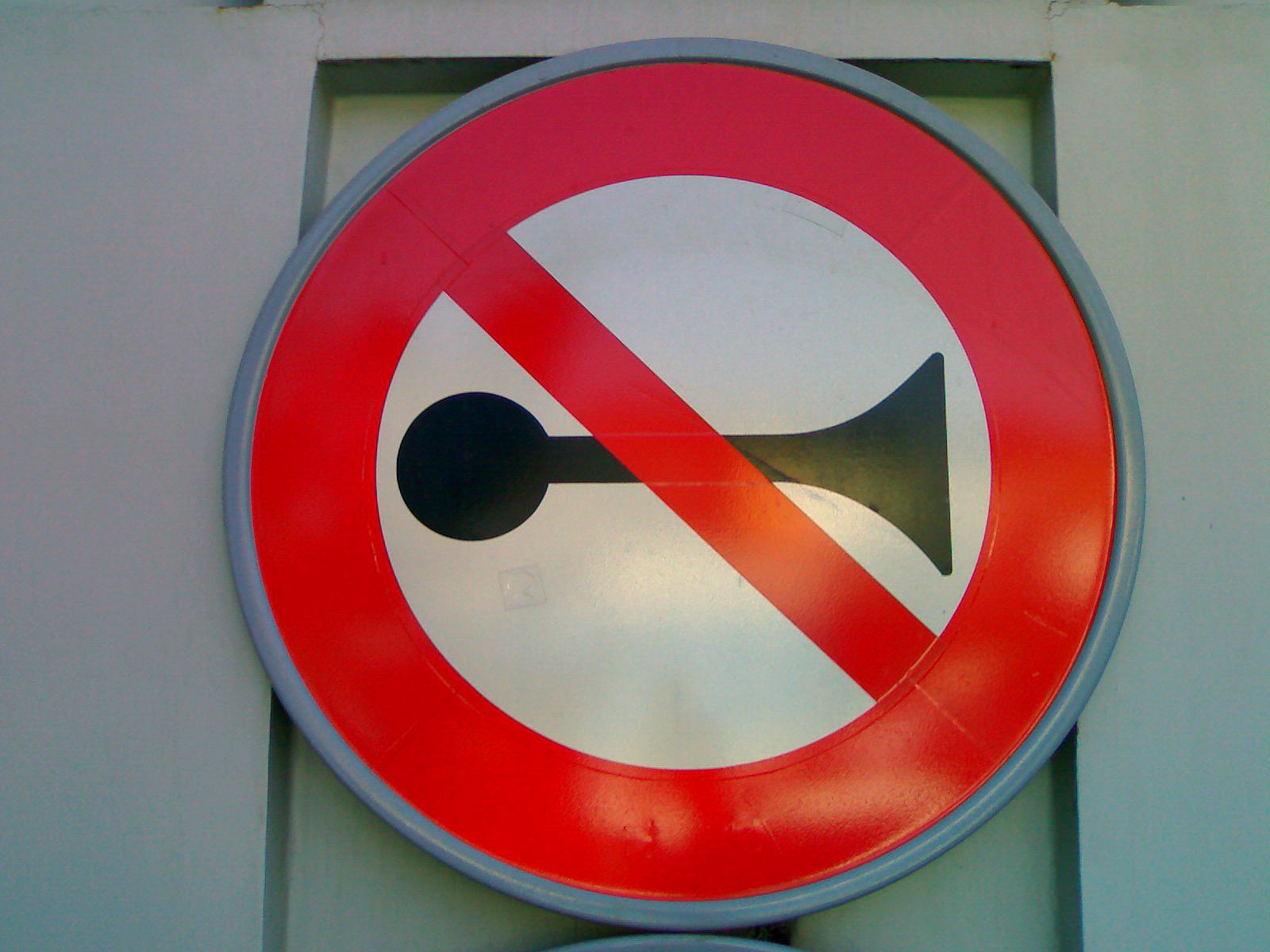 an image of a sign warning not to use the sound device