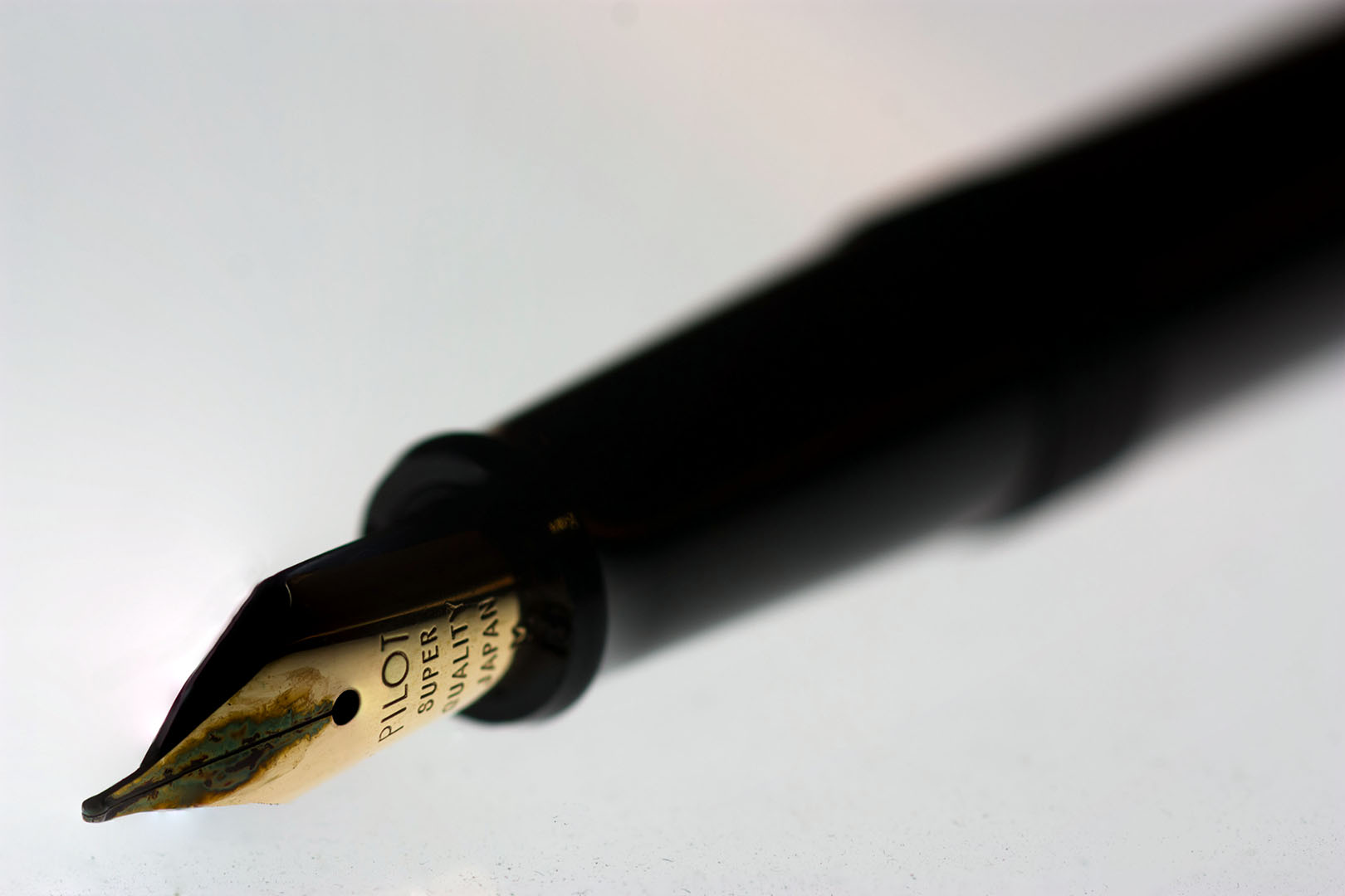 a close up s of a pen on the table