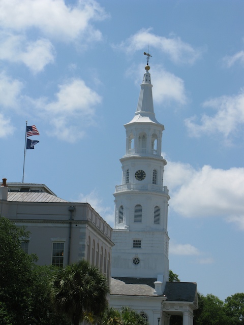 an old courthouse building and clock tower in florida