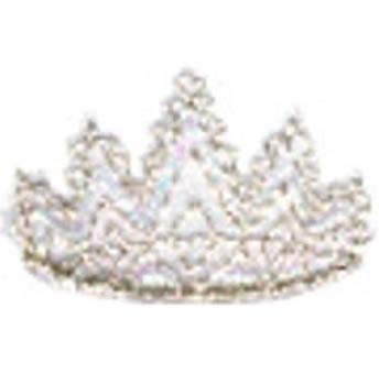 a tiara that is in white gold and diamonds