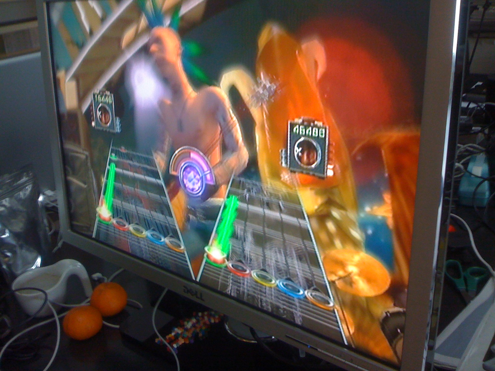 the guitar hero app is designed like this
