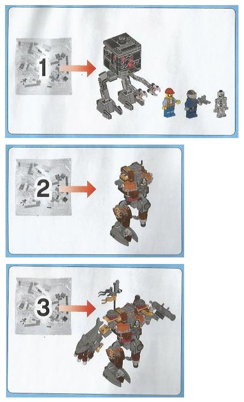 a page showing instructions to make an action figure
