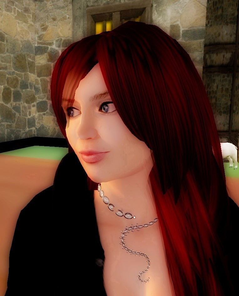 3d character po of a red haired woman