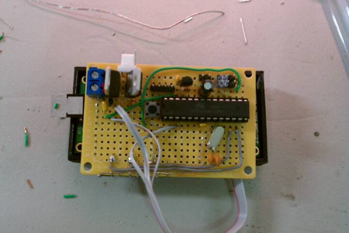 an electronic board with several different wires