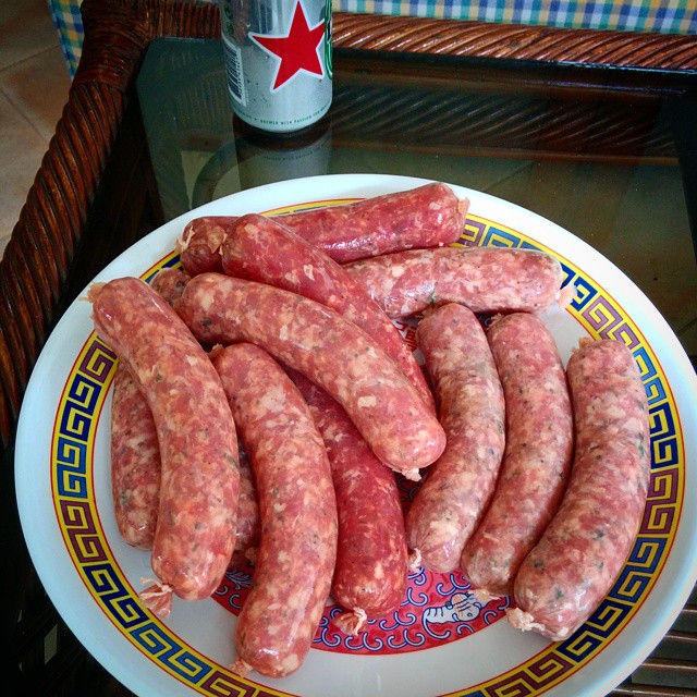 sausage is a specialty food item for chinese cuisine