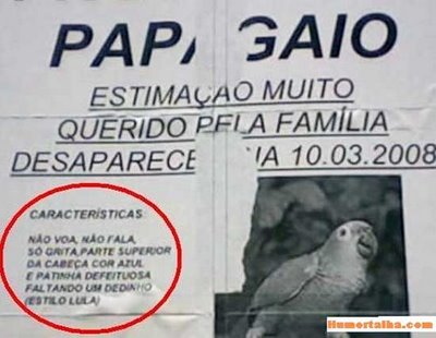 an image of a newspaper clipping with the caption la papa pajacion