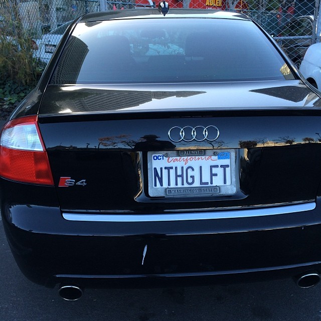 an image of an audi car in the parking lot